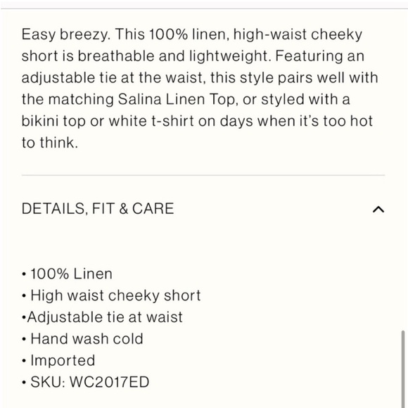 Eberjey White Linen Front Tie Edu Shorts - Picture 3 of 10